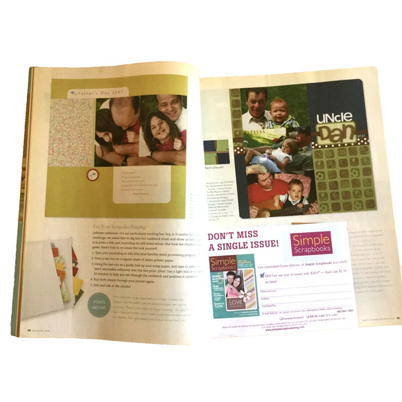 Simple Scrapbooks Magazine May June 2008 birthday layouts fixes party flaw - Picture 4 of 8
